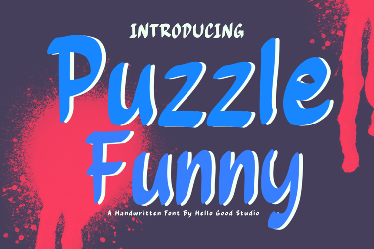 Preview of Puzzle Funny Font