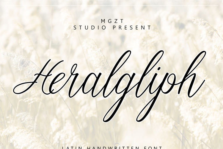 Preview of Heralgliph Font