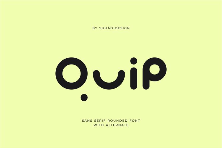 Preview of Quip Font