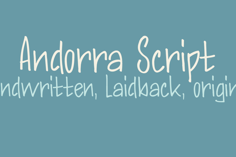 DK Andorra Script Font