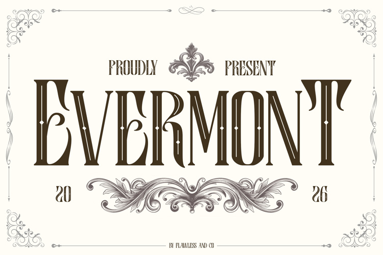 Preview of EVERMONT Font