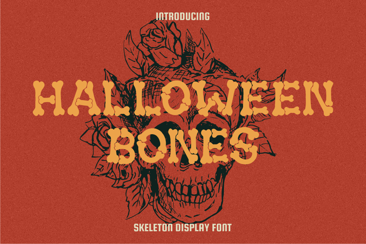 Preview of Halloween Bones Font