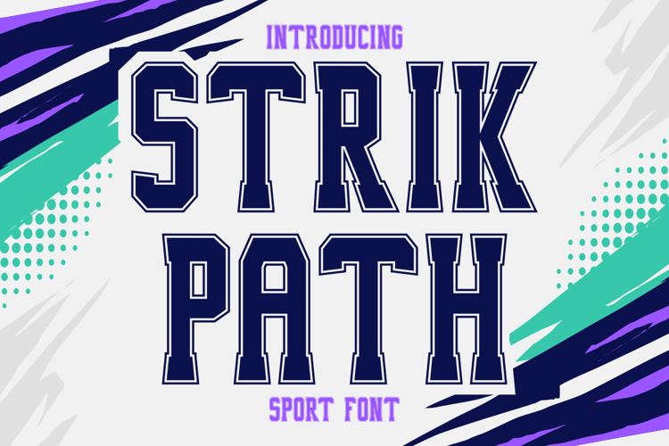 Preview of Strik Path Font