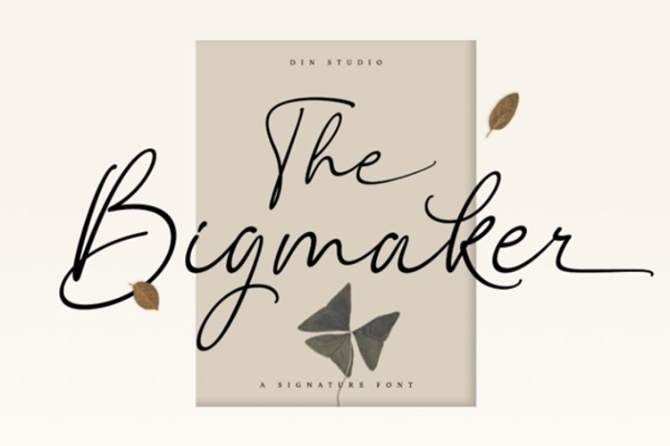 The Bigmaker personal Font