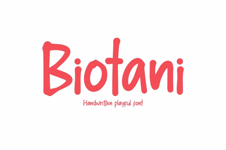 Preview of Biotani Font