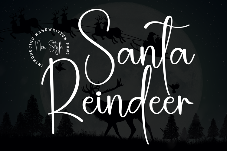 Preview of Santa Reindeer Font