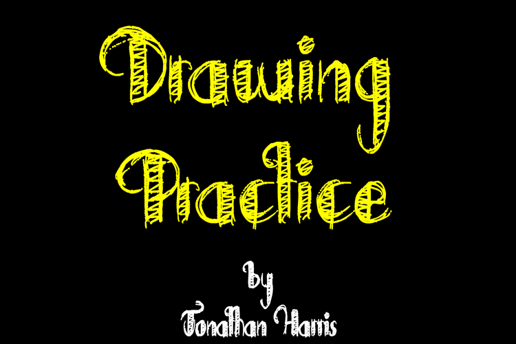 Drawing Practice Font