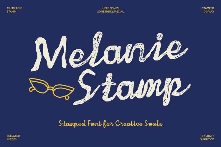 Preview of CS Melanie Stamp Font