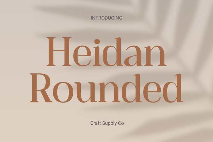 Heidan Rounded Font
