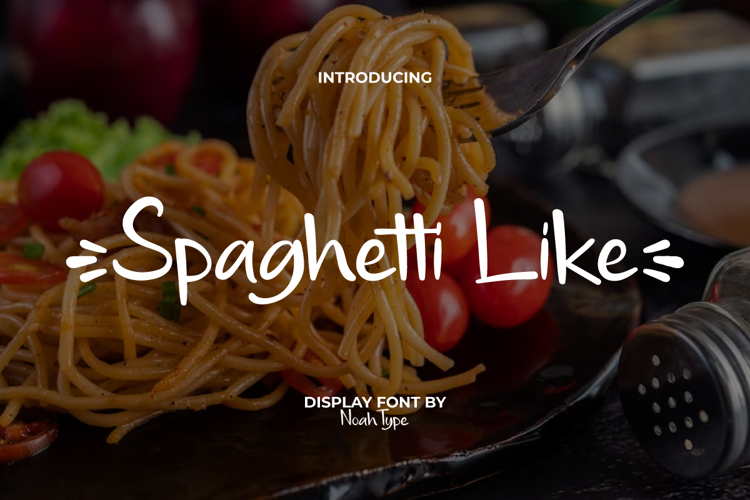 Spaghetti Like Font