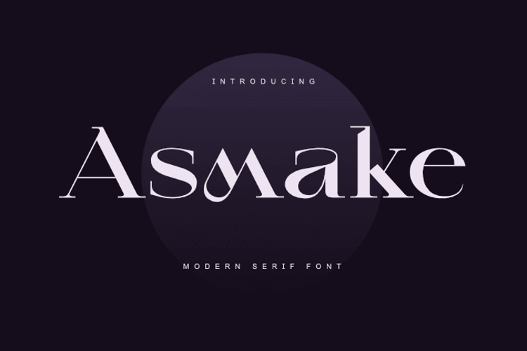 Preview of Asmake Font