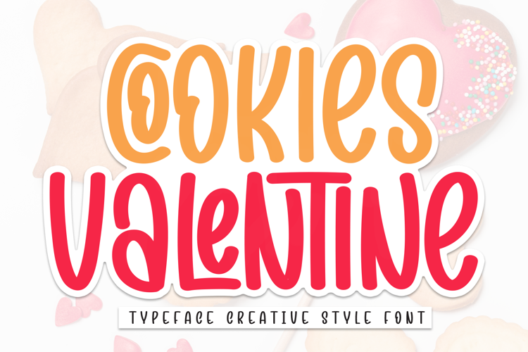 Preview of Cookies Valentine Font