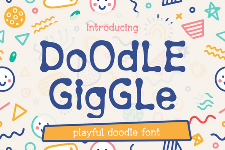 Preview of Doodle Giggle Font