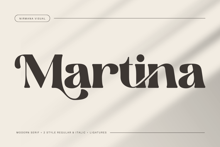 Preview of Martina Retro Font