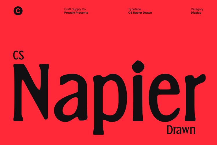 Preview of CS Napier Drawn Font