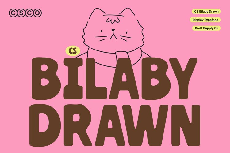 Preview of CS Bilaby Drawn Font