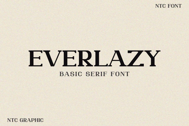 Preview of EVERLAZY Font