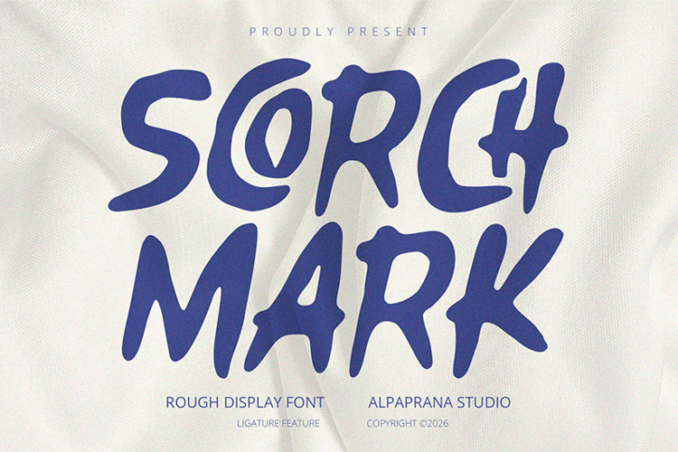 Preview of Scorchmark Font