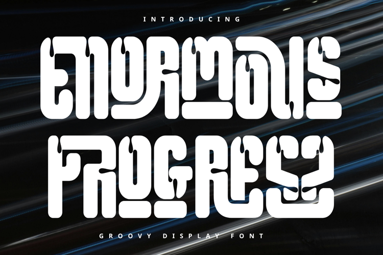 Preview of Enormous Progress Font