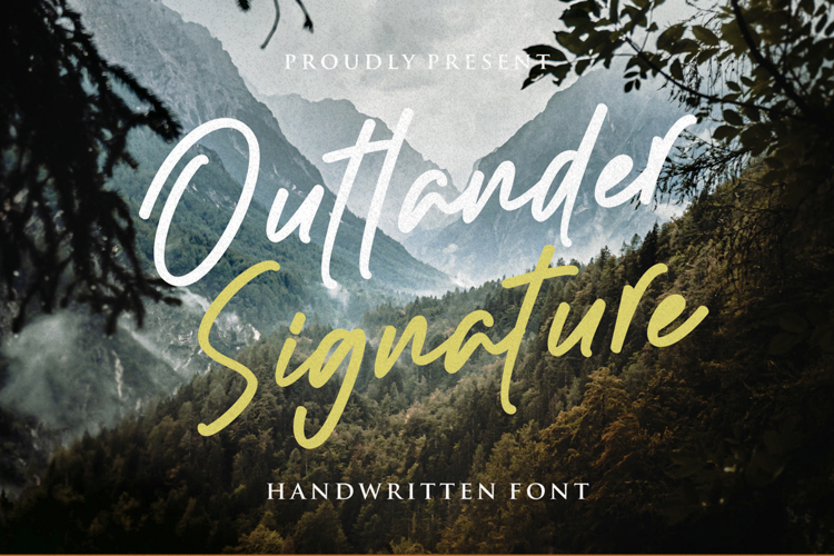 Outlander signature Font