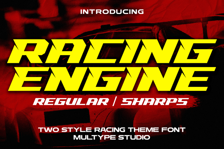 Racing Engine Font