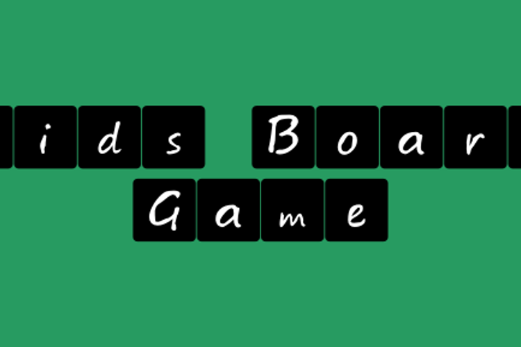 Kids board game Font