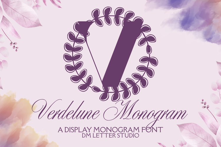 Preview of Verdelune Monogram Font