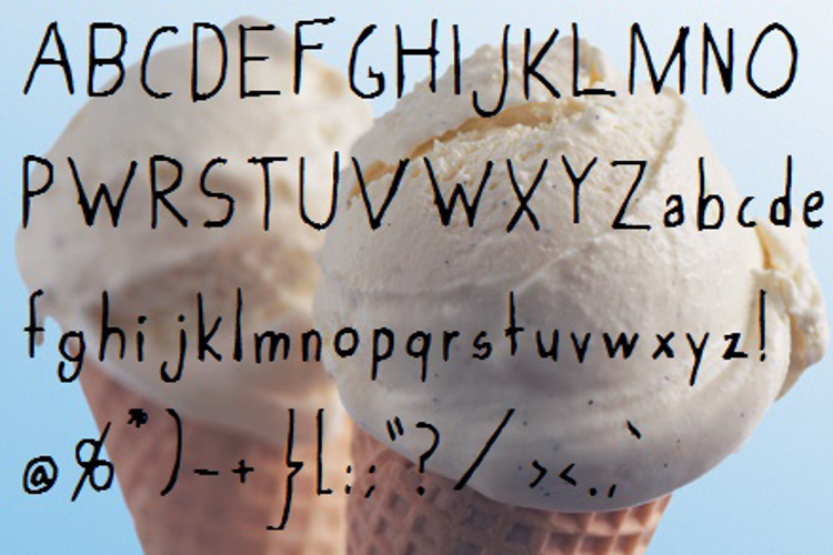 Vanilla_Ice-Cream Font