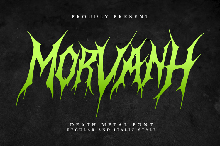 Preview of Morvanh Font