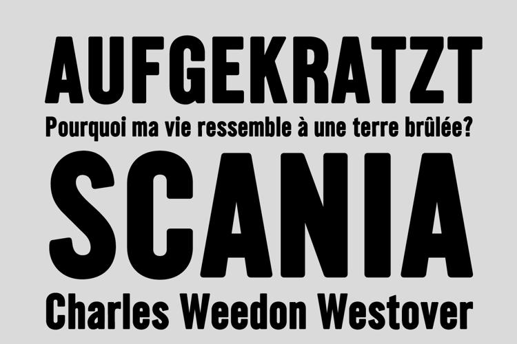 Preview of Southern Gothic Font