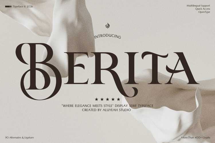 Preview of Berita Font