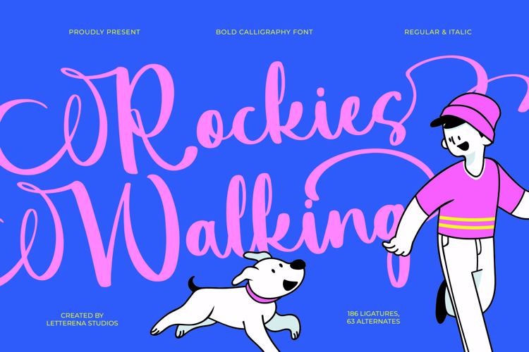 Preview of Rockies Walking VERSION Font