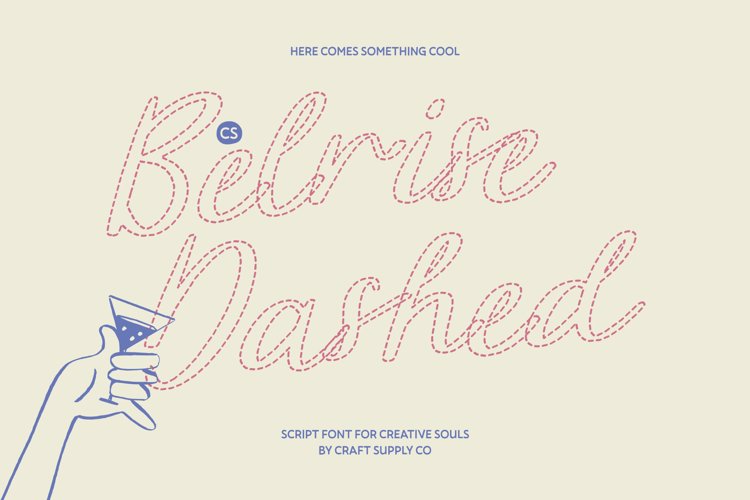 Preview of CS Belrise Dashed Font