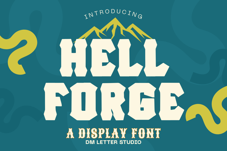 Preview of Hell Forge Font