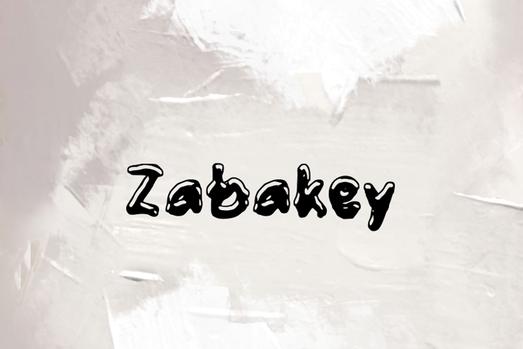 Preview of z  Zabakey Font