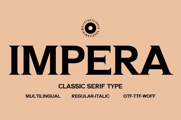 Preview of Impera Font