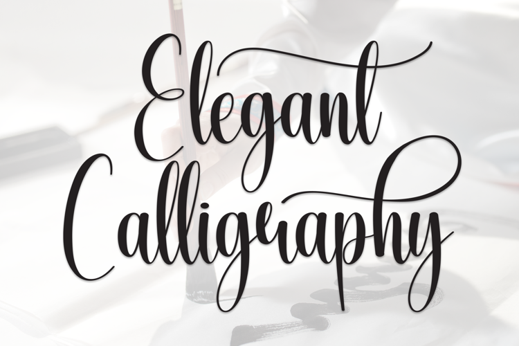 Preview of Elegant Calligraphy Font