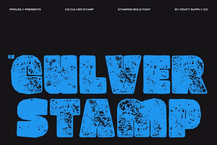 Preview of CS Culver Stamp Font