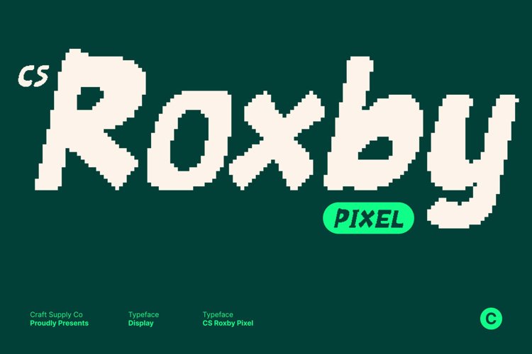 Preview of CS Roxby Pixel Font
