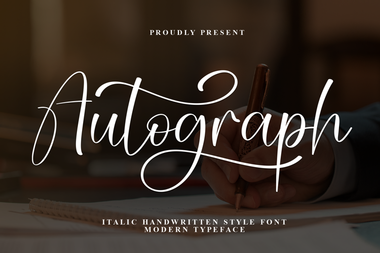 Preview of Autograph Font