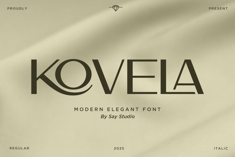 Preview of Kovela DEMO Font