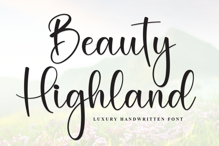Preview of Beauty Highland Font
