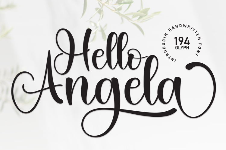 Preview of Hello Angela Font