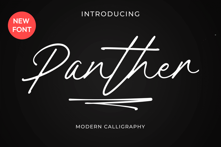 Panther Signature Font