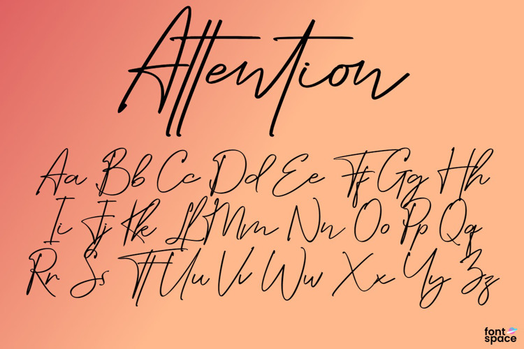 Attention Font