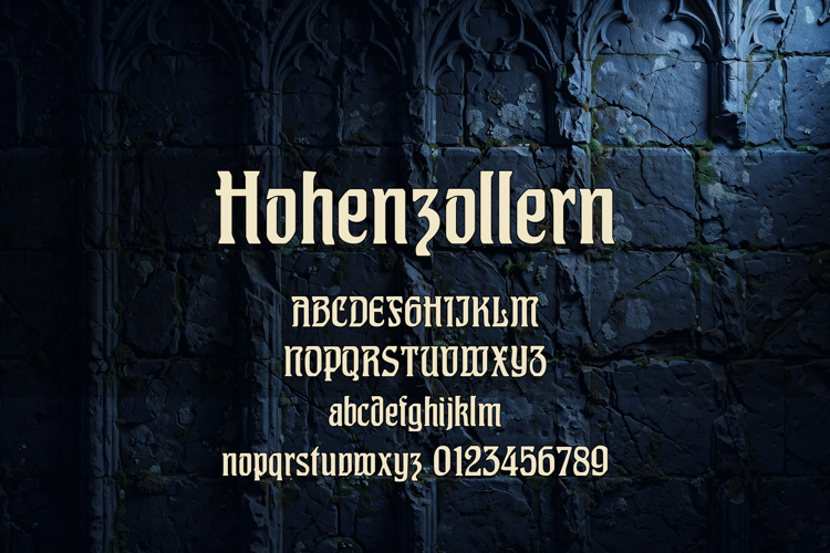 Preview of Hohenzollern Font
