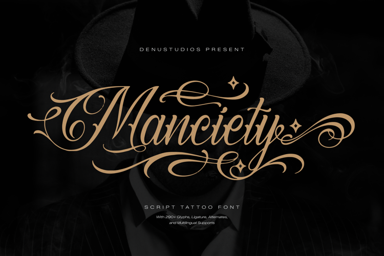 Preview of Manciety Font
