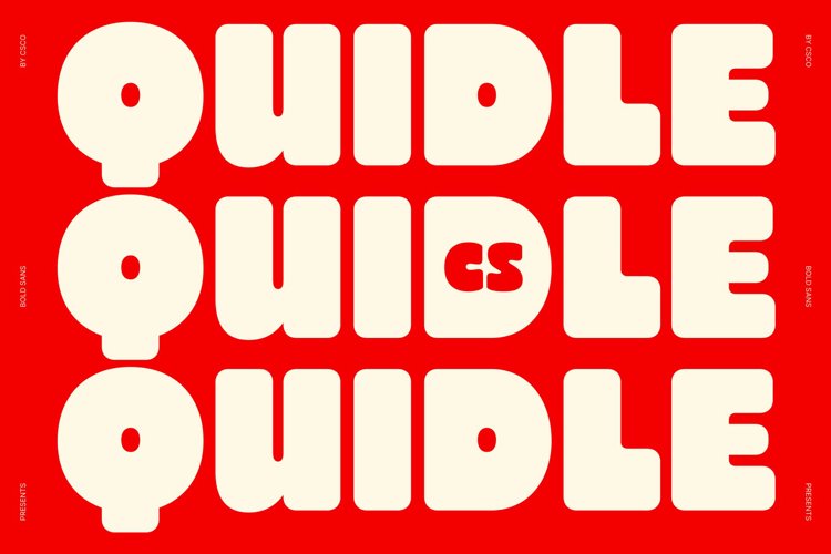 Preview of CS Quidle Font