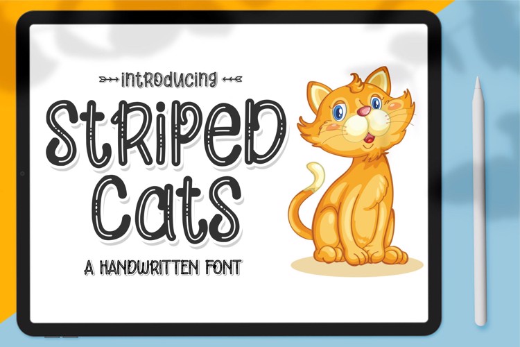 Striped Cats Font