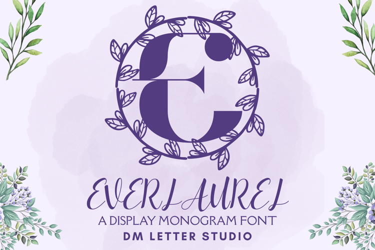 Preview of Everlaurel Monogram Font